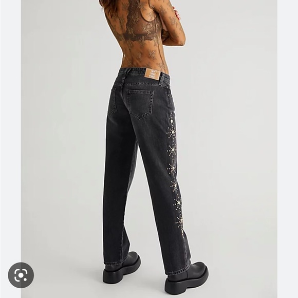 Free People Denim - NWT We the Free Cooper Studded Boyfriend